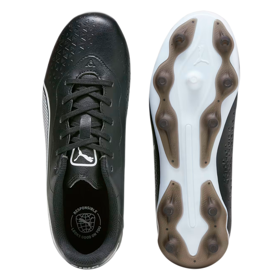 PUMA KING MATCH FG JUVENIL COLOR NEGRO BLANCO