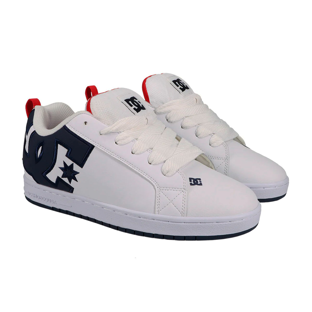 TENIS DC SHOES COURT GRAFFIK PARA CABALLERO COLOR BLANCO