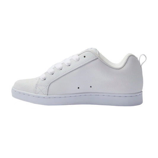 TENIS DC SHOES COURT GRAFFIK PARA DAMA COLOR BLANCO PLATA