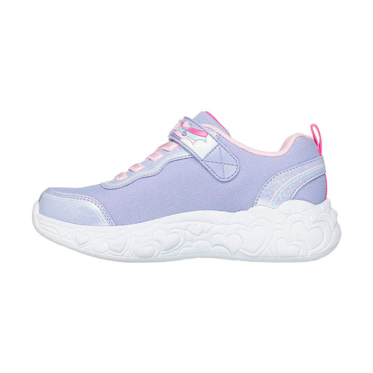 TENIS SKECHERS S-LIGHTS ETERNAL PARA NIÑA COLOR LILA ROSA