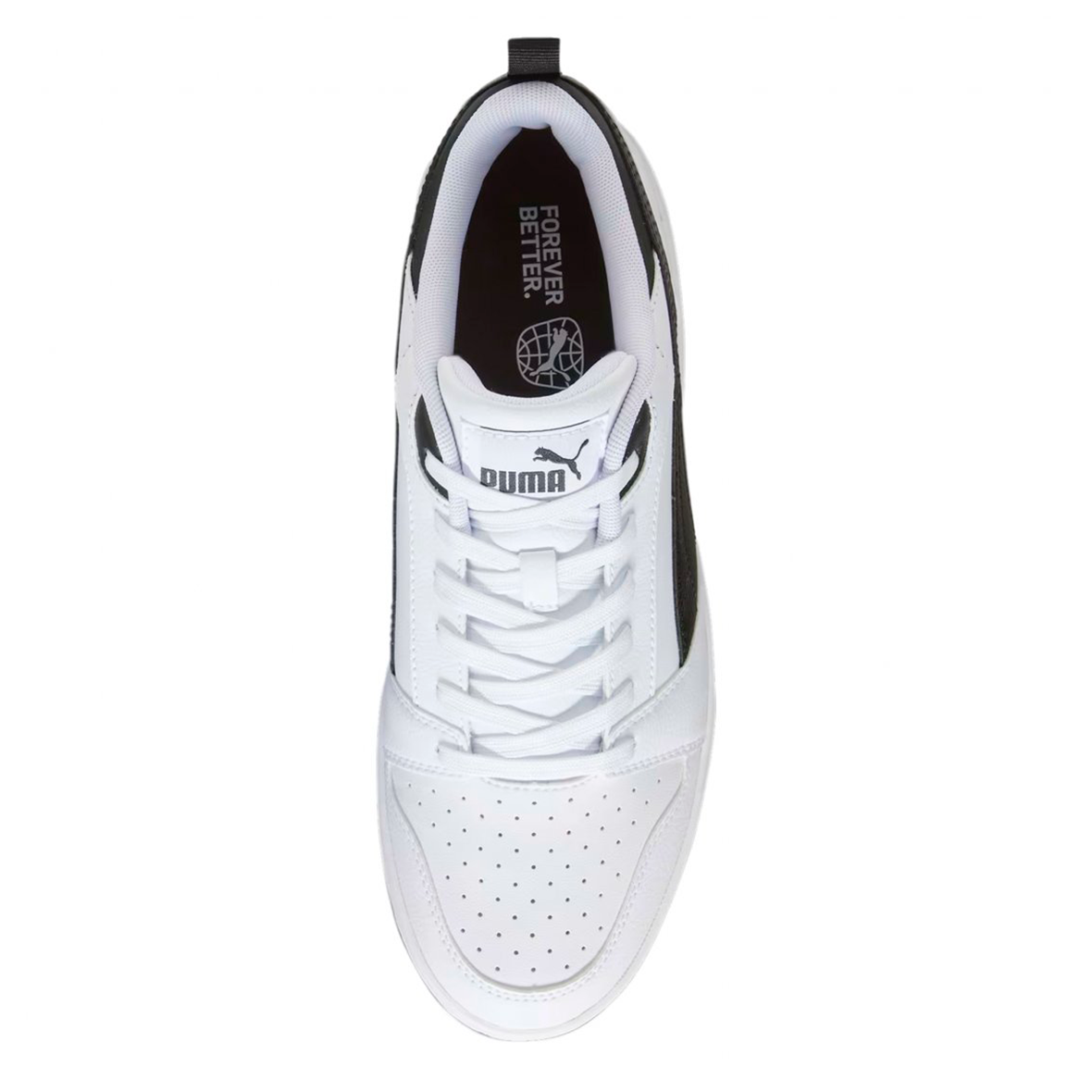 PUMA REBOUND V6 PARA CABALLER COLOR BLANCO NEGRO