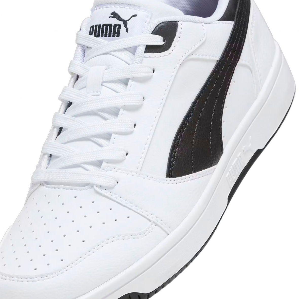 PUMA REBOUND V6 PARA CABALLER COLOR BLANCO NEGRO