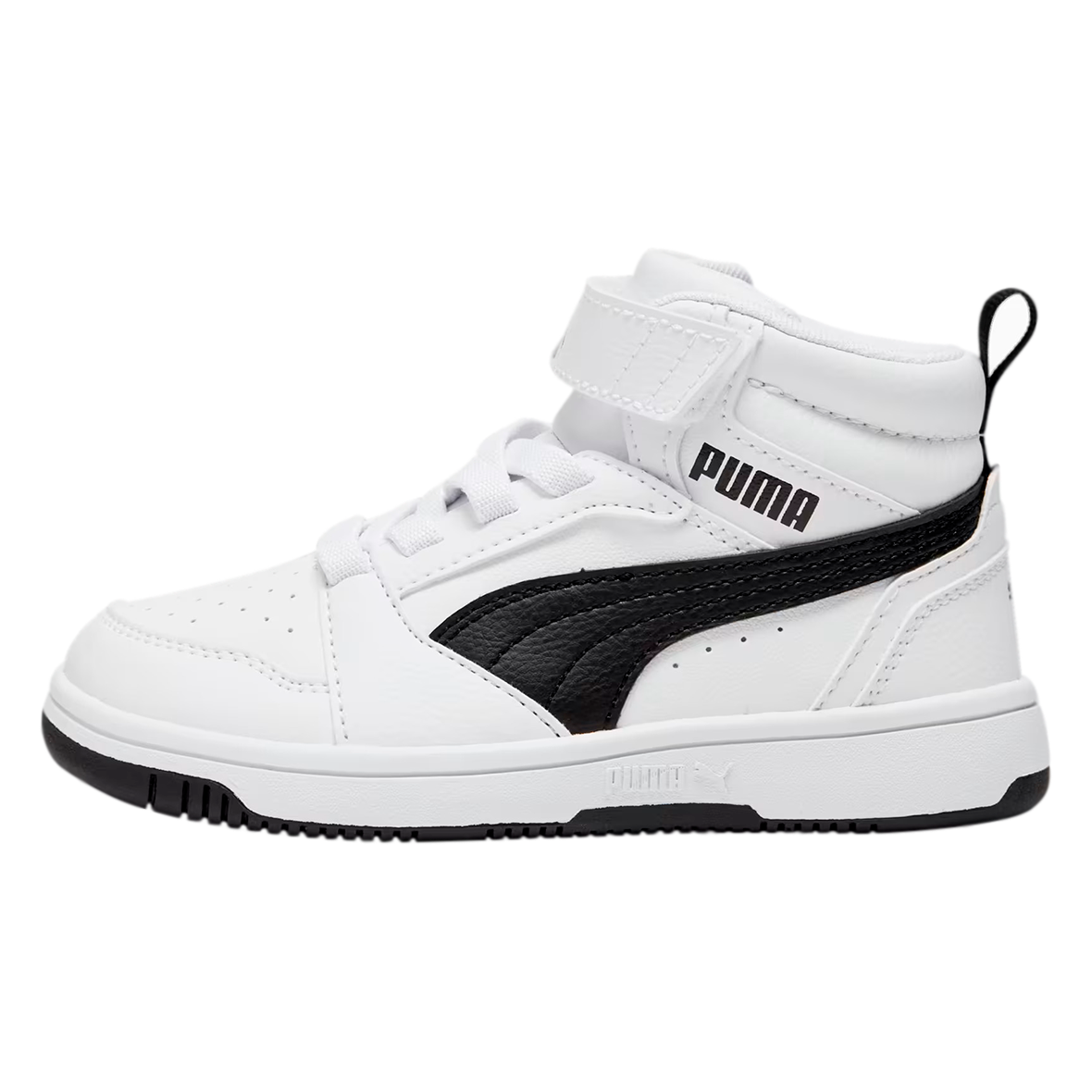 Blancos Mujer Tenis Puma Rebound V6 Lo Niño Blanco/Negro/Verde