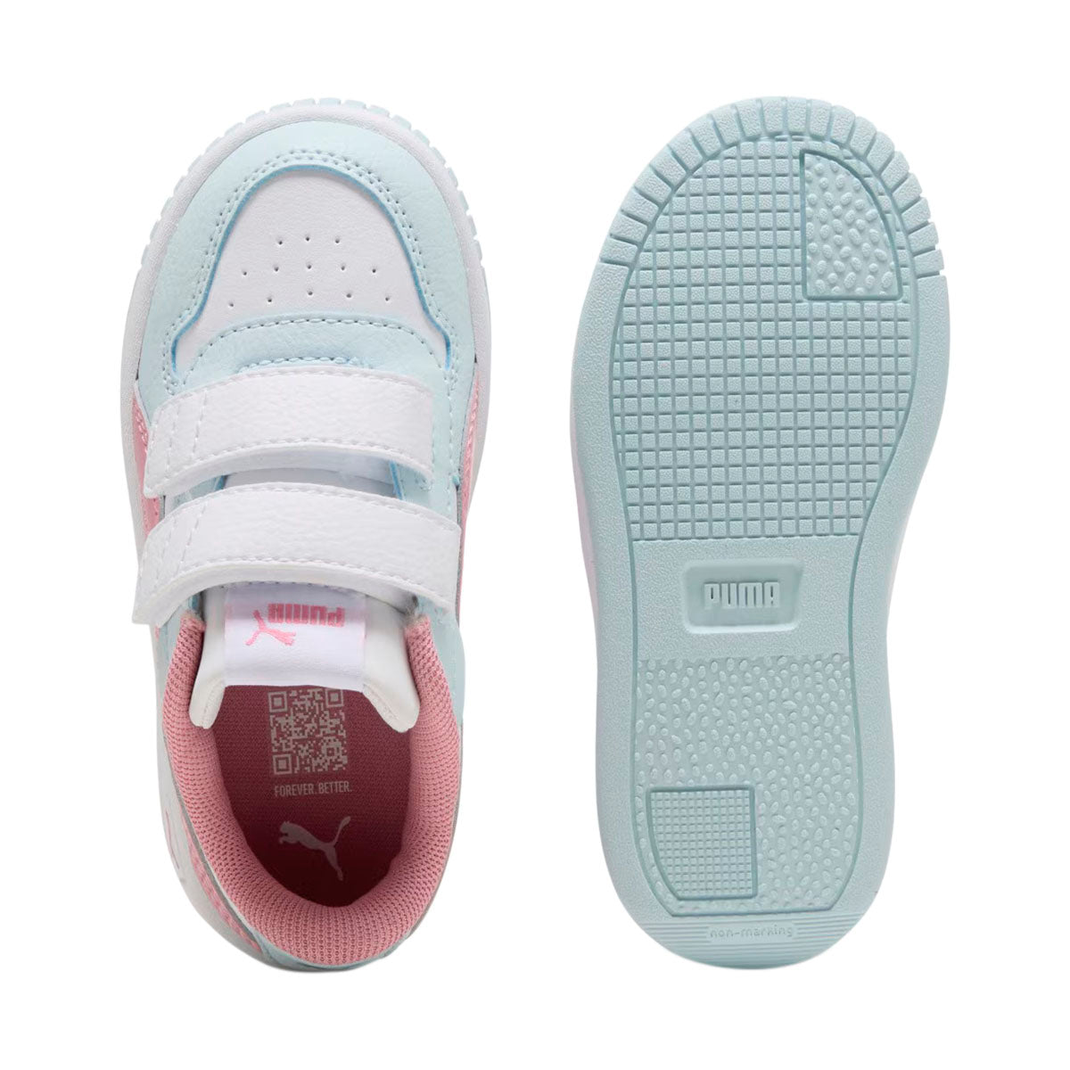 TENIS PUMA CARINA STREET INFANTIL COLOR BLANCO ROSA AZUL