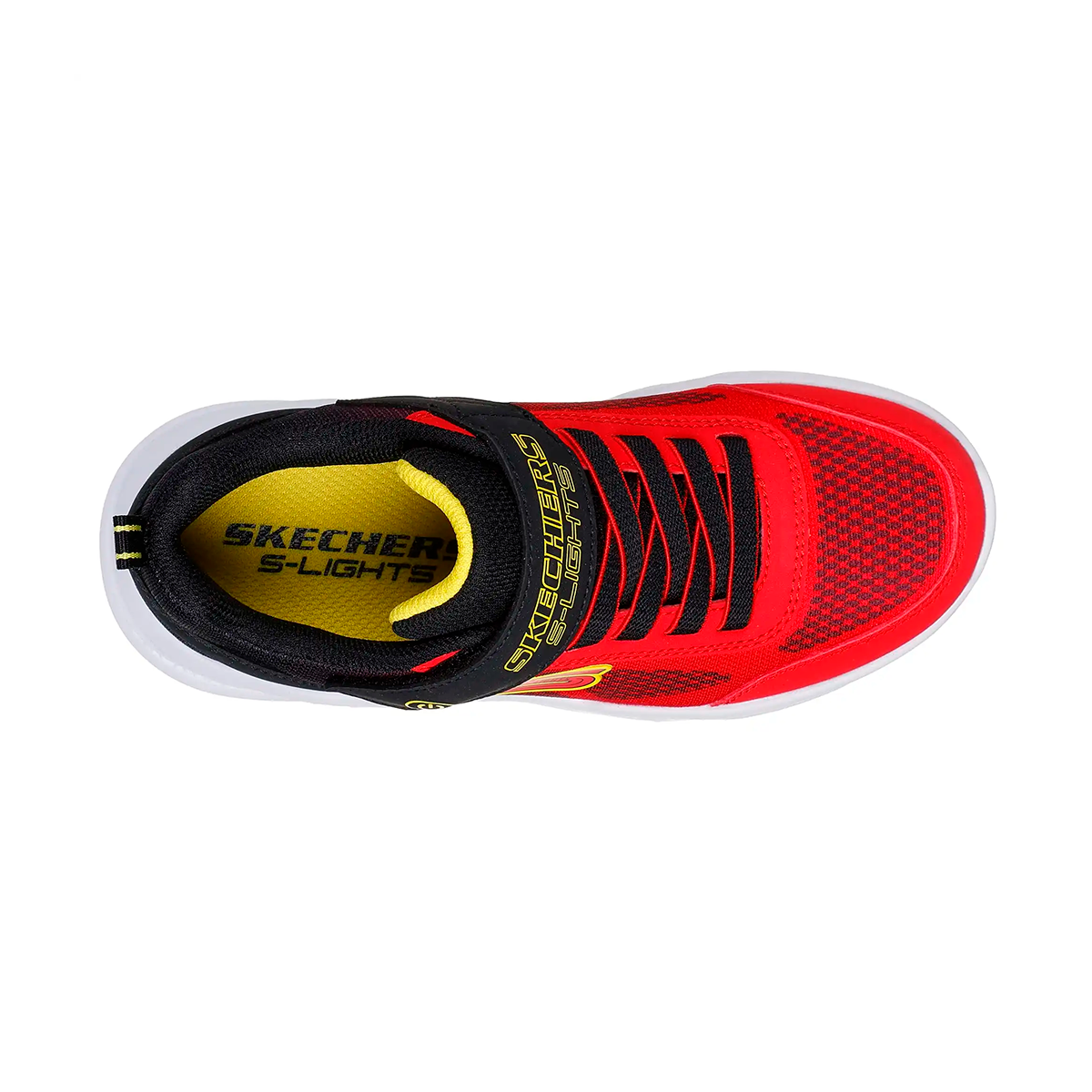 TENIS SKECHERS S-LIGHTS METEOR PARA NIÑO COLOR ROJO