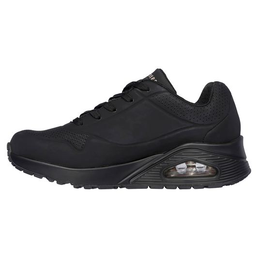 TENIS SKECHERS THE UNO PARA DAMA COLOR NEGRO MONOCROMO