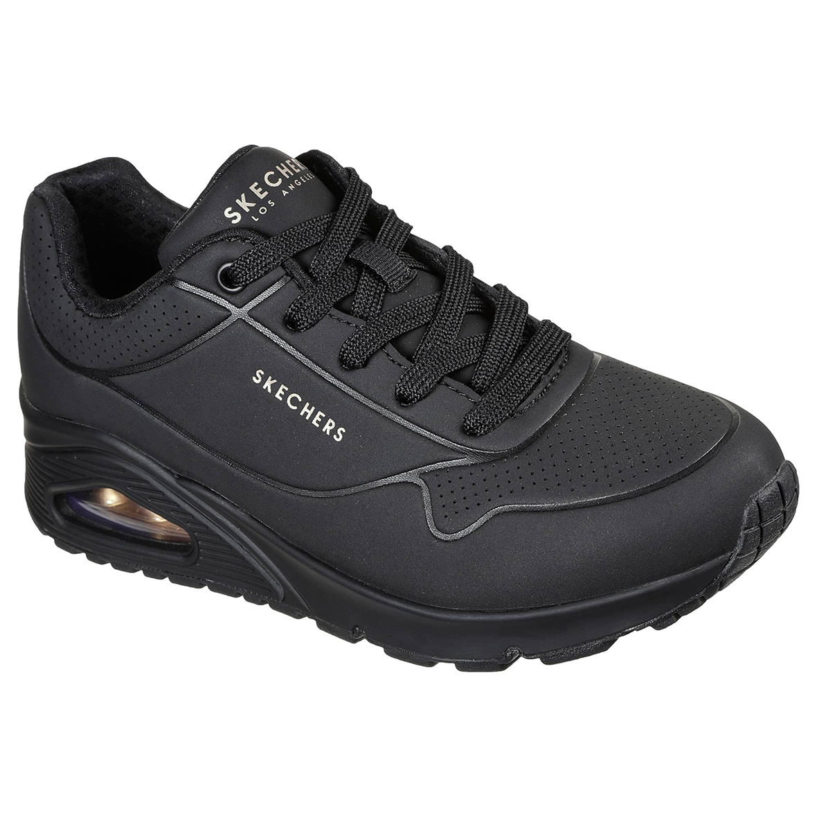 TENIS SKECHERS THE UNO PARA DAMA COLOR NEGRO MONOCROMO
