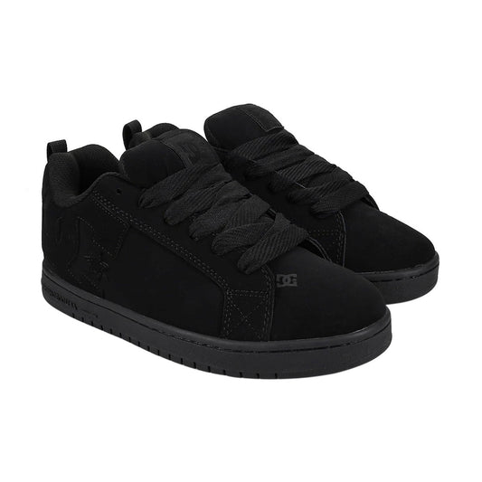 TENIS DC SHOES COURT GRAFFIK PARA DAMA COLOR NEGRO MONOCROMO