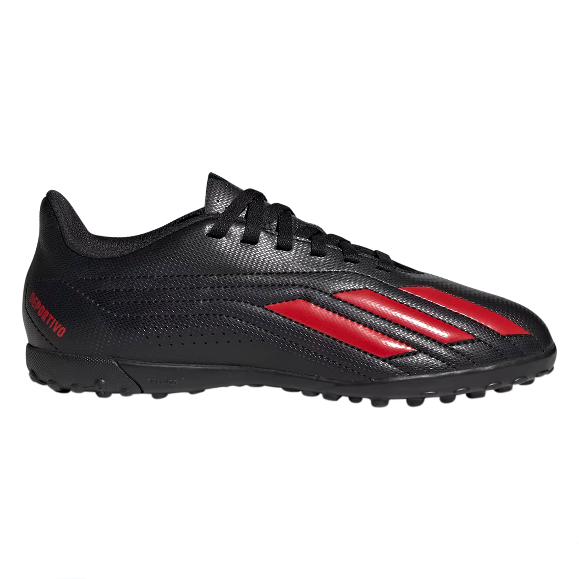TENIS ADIDAS DEPORTIVO FG JUVENIL COLOR NEGRO ROJO