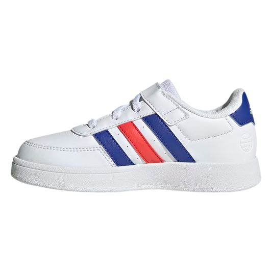 ADIDAS BREAKNET 2.0 PARA NIÑO COLOR BLANCO AZUL ROJO