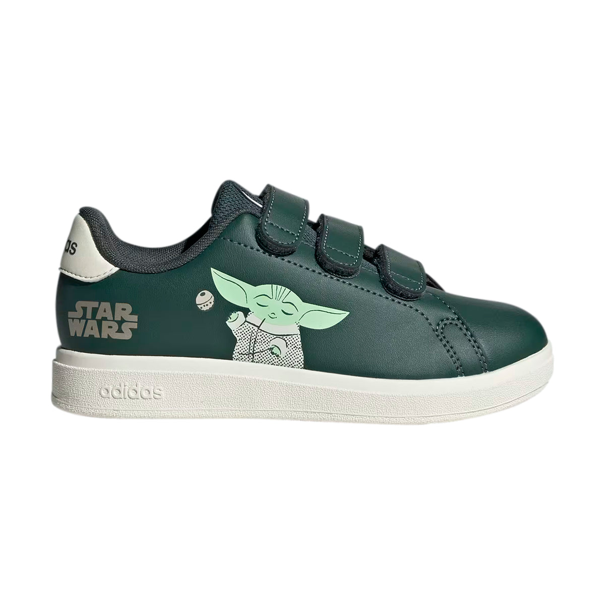 TENIS ADIDAS ADVANTAGE PARA NIÑO COLOR VERDE