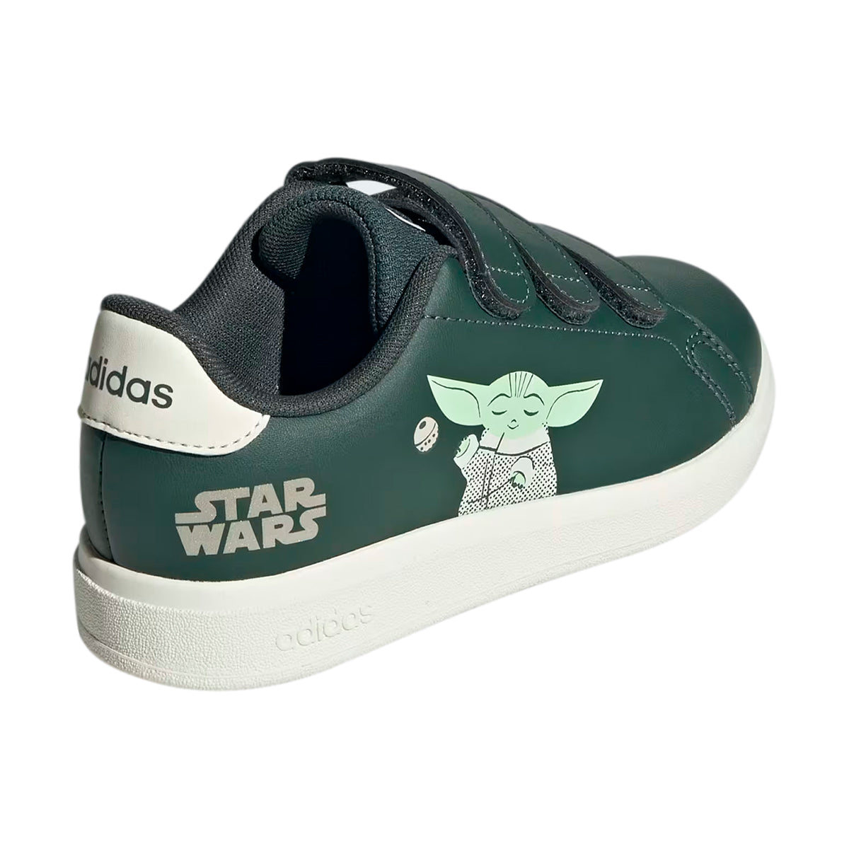 TENIS ADIDAS ADVANTAGE PARA NIÑO COLOR VERDE