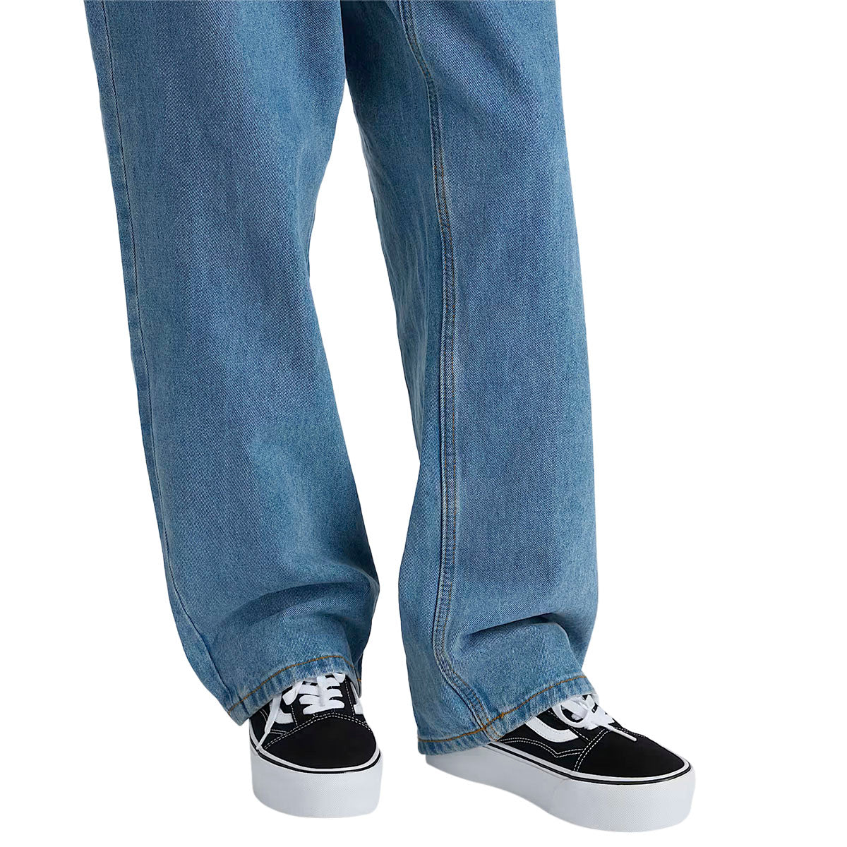 VANS OLD SKOOL DE PLATAFORMA PARA DAMA NEGRO BLANCO