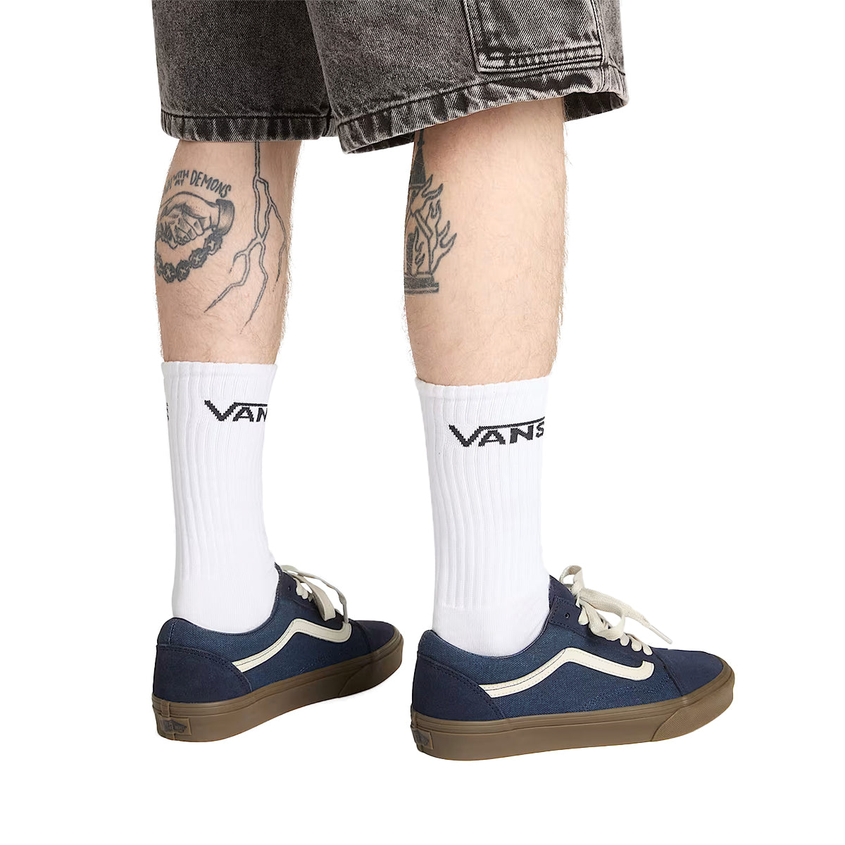 TENIS VANS OLD SKOOL PARA CABALLERO COLOR AZUL MARINO BEIGE