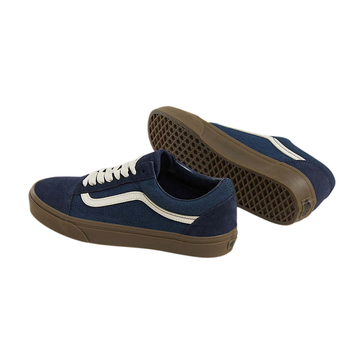 TENIS VANS OLD SKOOL PARA CABALLERO COLOR AZUL MARINO BEIGE