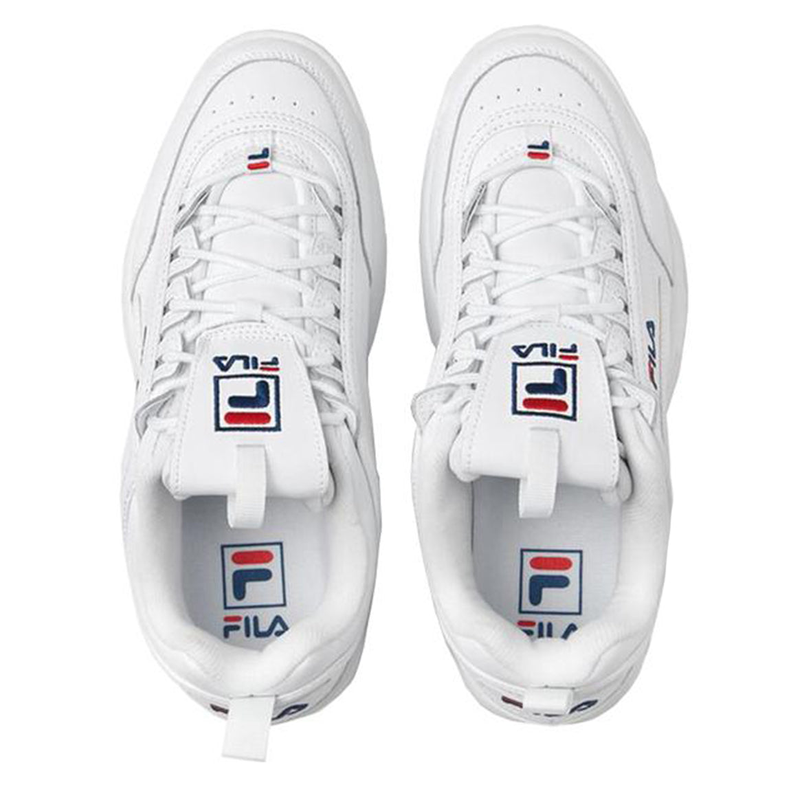 FILA DISRUPTOR II PREMIUM PARA CABALLERO COLOR BLANCO MARINO