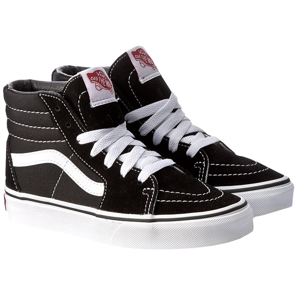 VANS SK8 HI PARA NIÑO COLOR NEGRO BLANCO