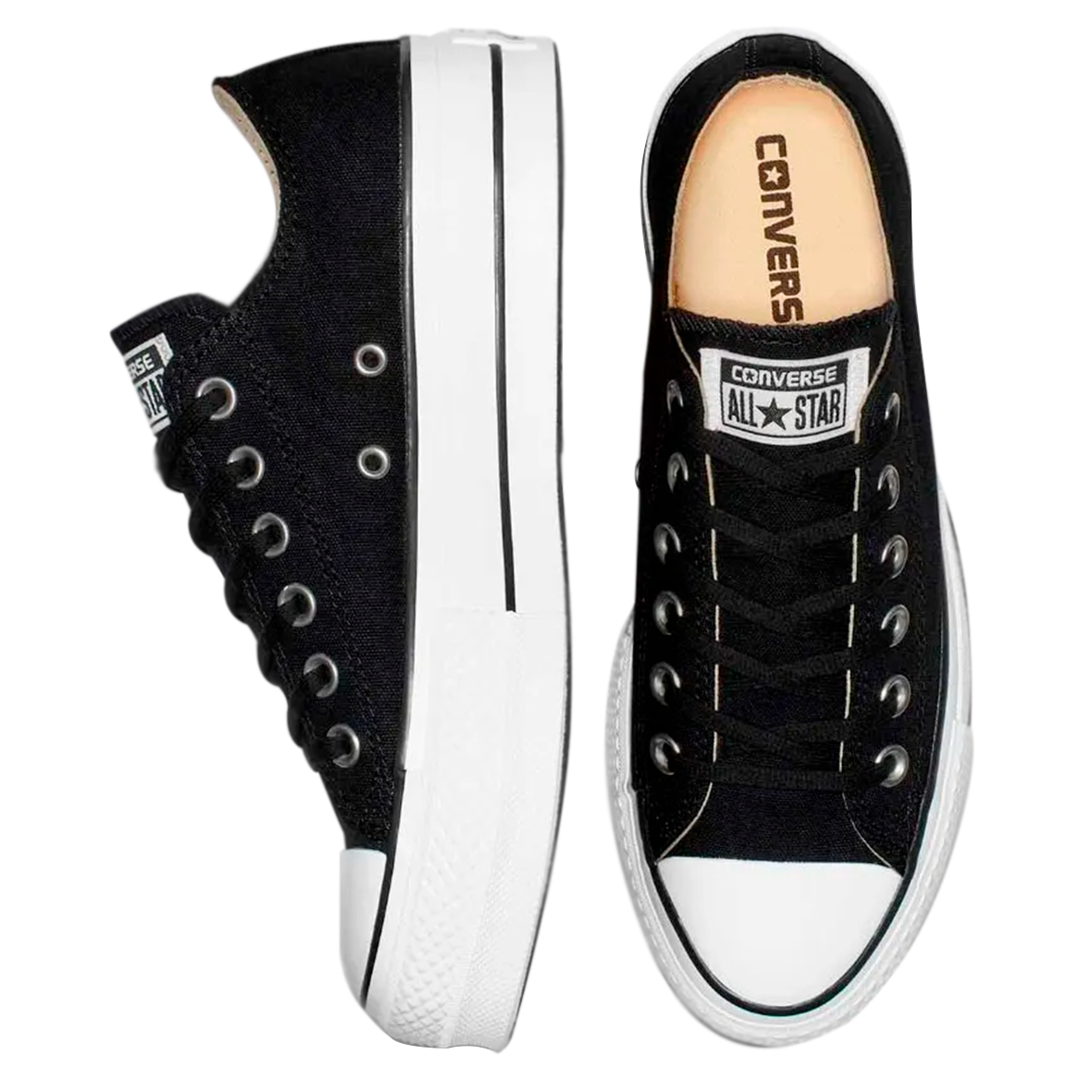 CONVERSE CHUCK TAYLOR ALL STAR LIFT PARA DAMA COLOR NEGRO