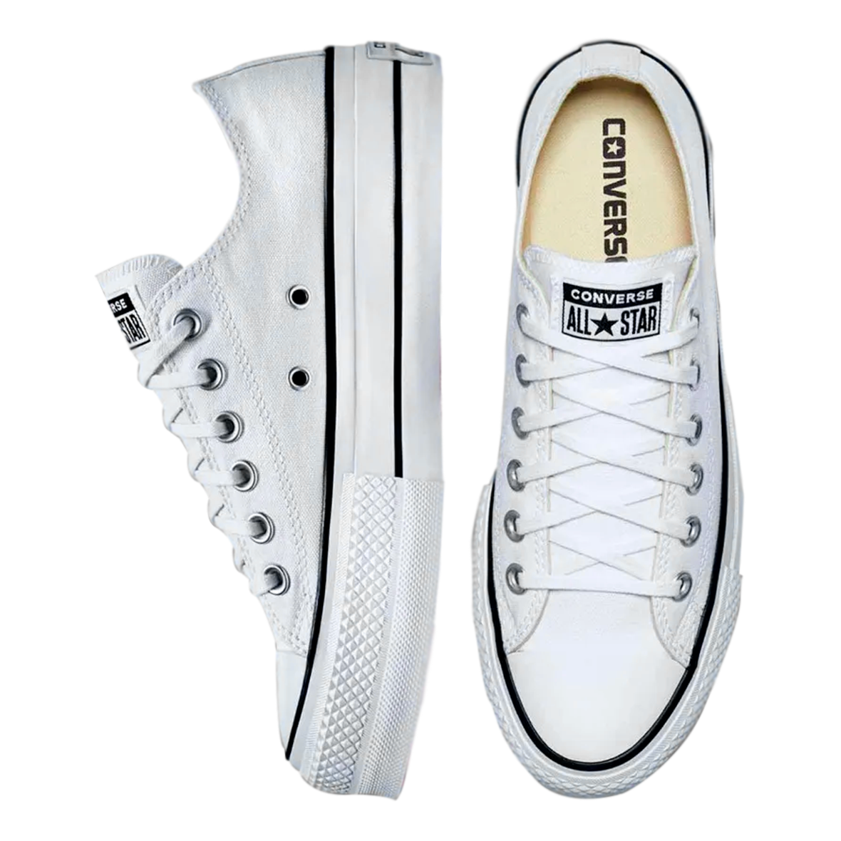 CONVERSE CHUCK TAYLOR ALL STAR LIFT PARA DAMA COLOR BLANCO