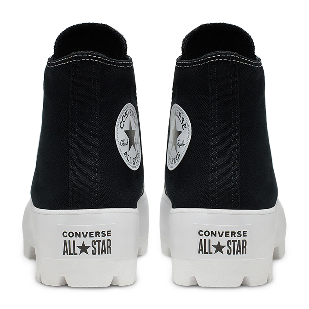 CONVERSE CHUCK TAYLOR LUGGED HI PARA DAMA COLOR NEGRO BLANCO