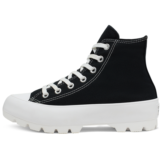 CONVERSE CHUCK TAYLOR LUGGED HI PARA DAMA COLOR NEGRO BLANCO