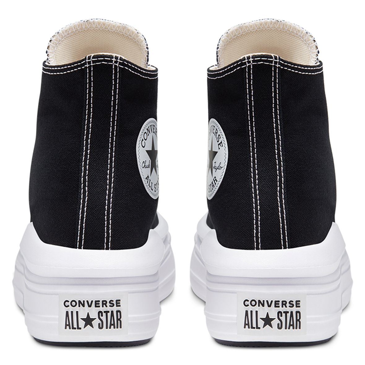 CONVERSE CHUCK TAYLOR MOVE IVORY HI PARA DAMA COLOR NEGRO