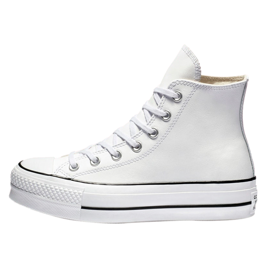 CONVERSE ALL STAR PARA DAMA DE PLATAFORMA BLANCO PIEL