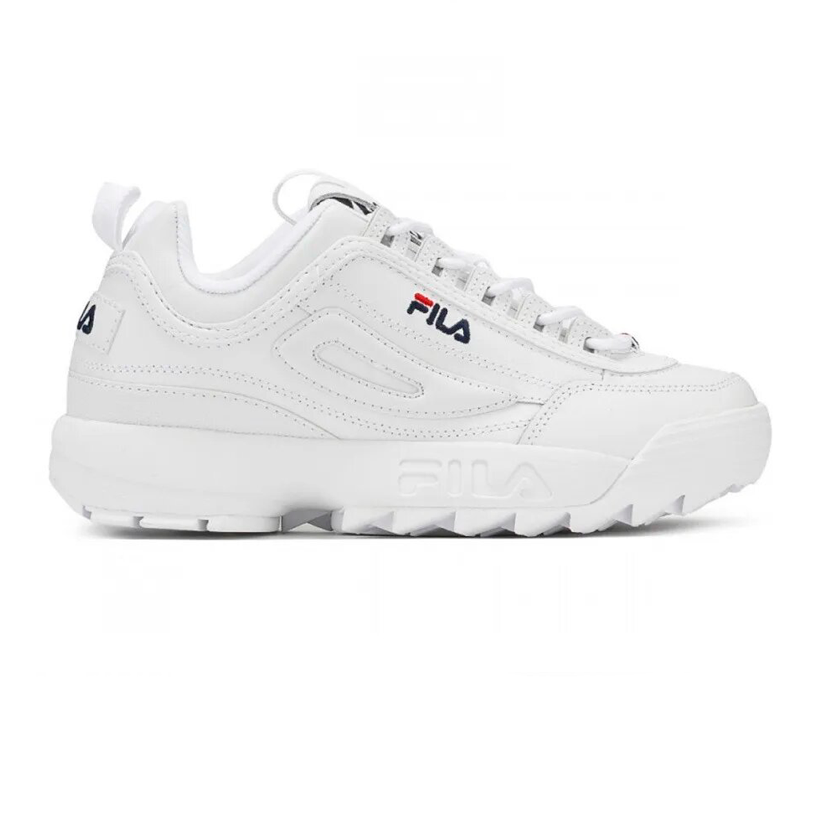 FILA DISRUPTOR II PREMIUM PARA DAMA BLANCO MARINO