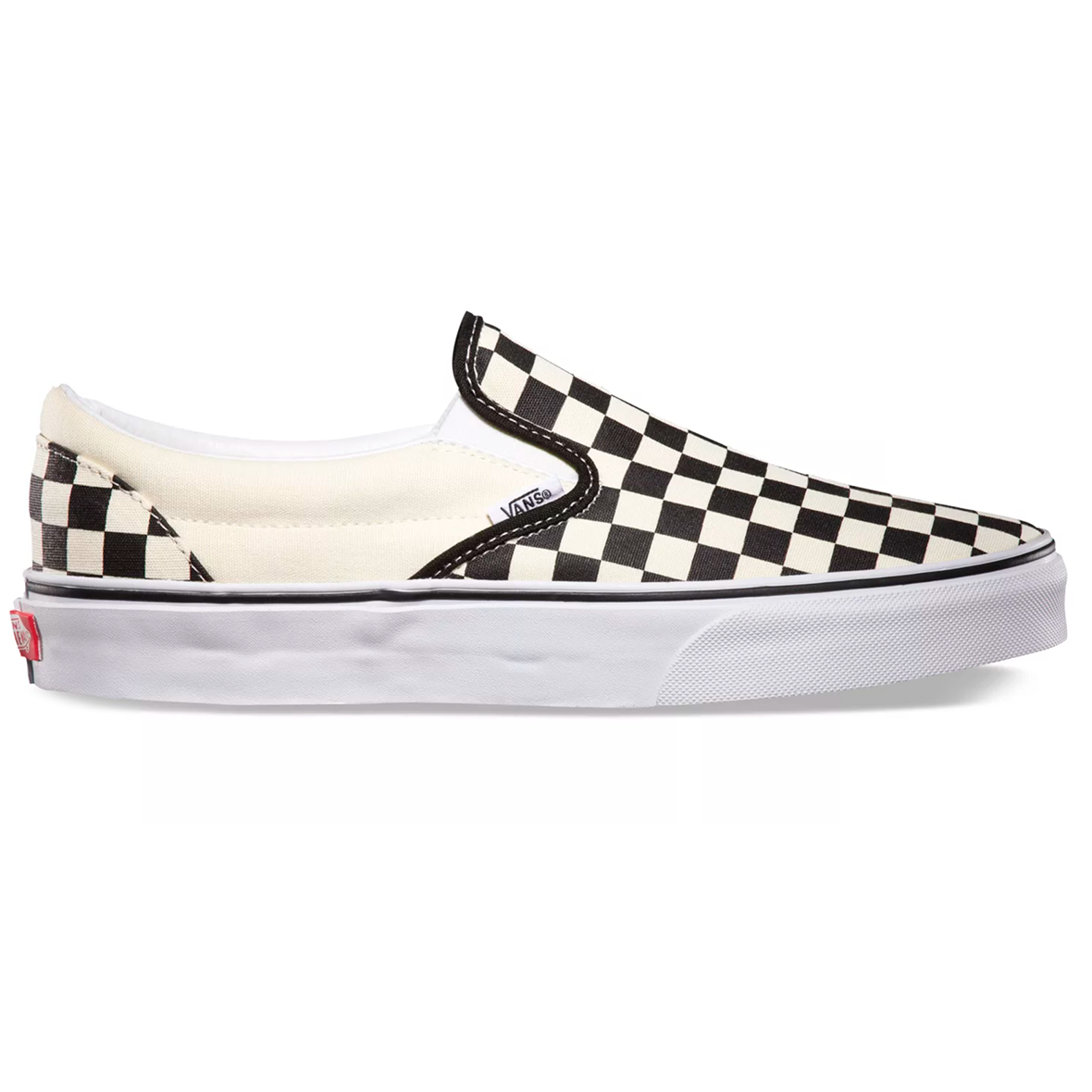 VANS CLASSIC SLIP ON CHECKER UNISEX COLOR BLANCO NEGRO