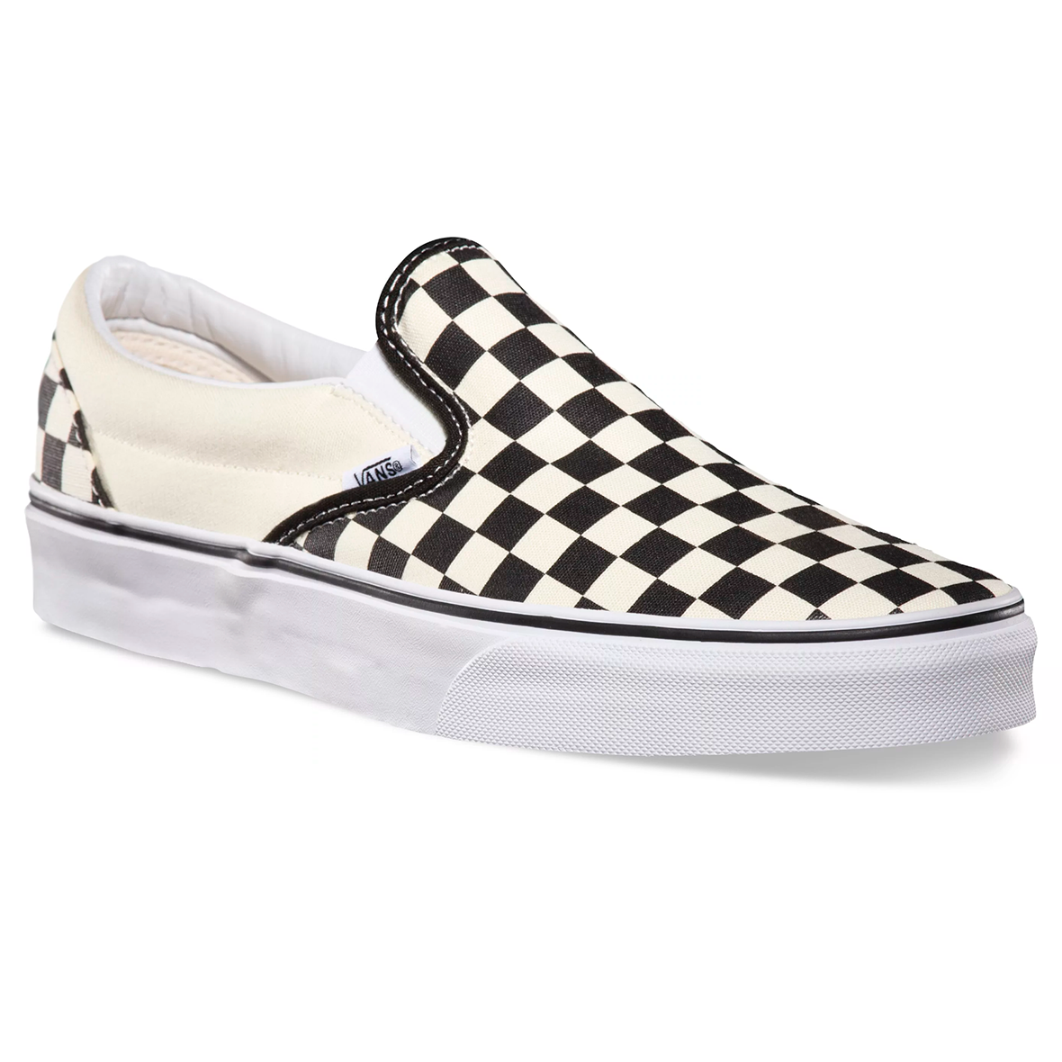 VANS CLASSIC SLIP ON CHECKER UNISEX COLOR BLANCO NEGRO