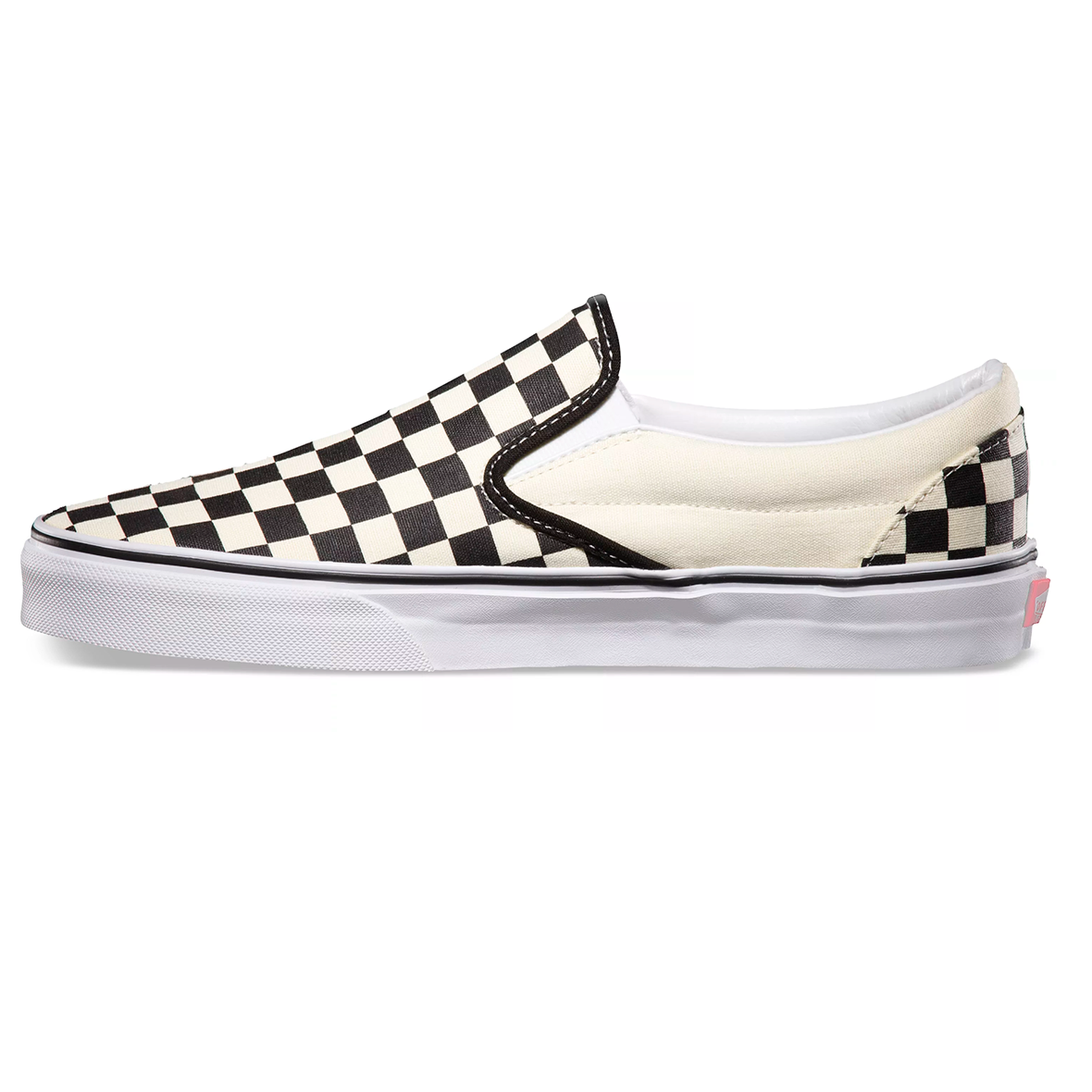 VANS CLASSIC SLIP ON CHECKER UNISEX COLOR BLANCO NEGRO