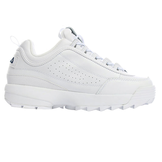 FILA DISRUPTOR II PREMIUM PARA NIÑO COLOR BLANCO MARINO