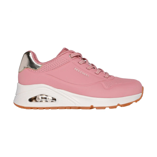 TENIS SKECHERS UNO-SHIMMER PARA DAMA COLOR ROSA