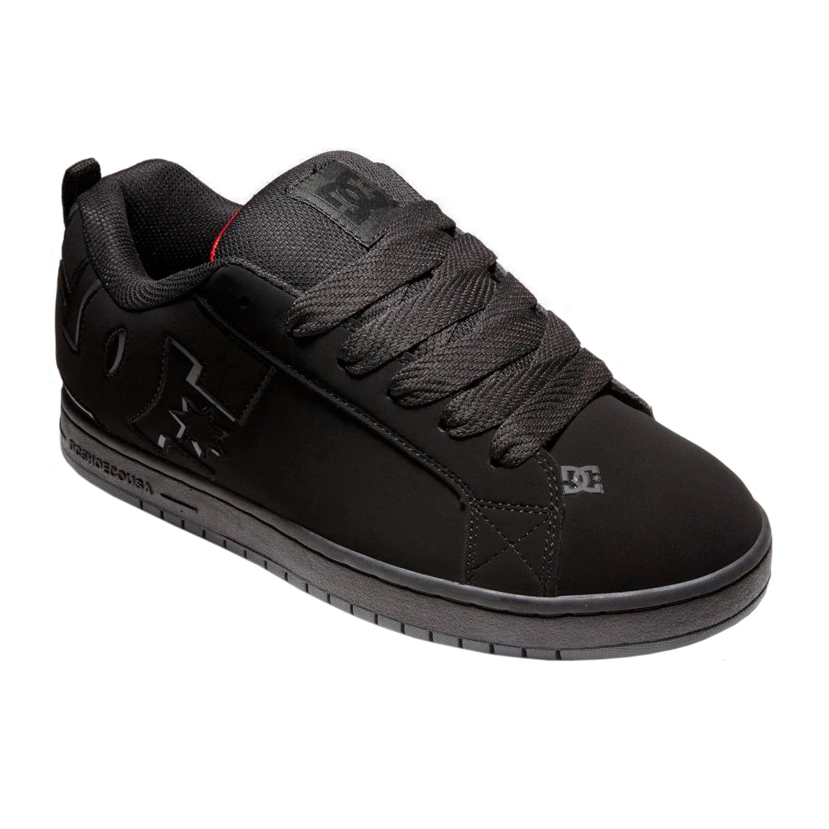 TENIS DC SHOES COURT GRAFFIK PARA CABALLERO COLOR NEGRO ROJO