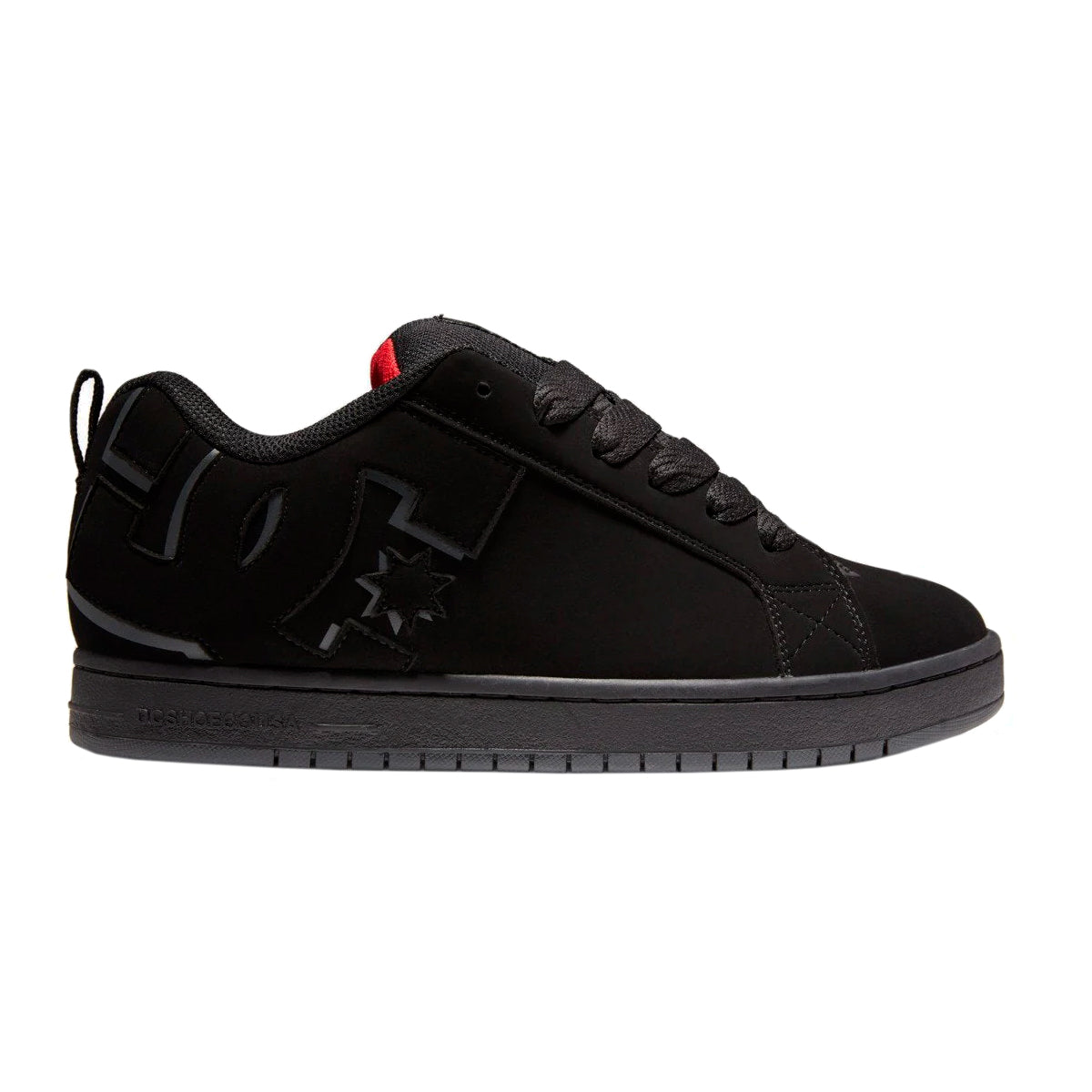 TENIS DC SHOES COURT GRAFFIK PARA CABALLERO COLOR NEGRO ROJO