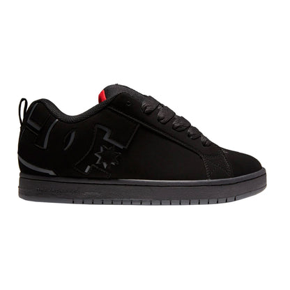 TENIS DC SHOES COURT GRAFFIK PARA CABALLERO COLOR NEGRO ROJO