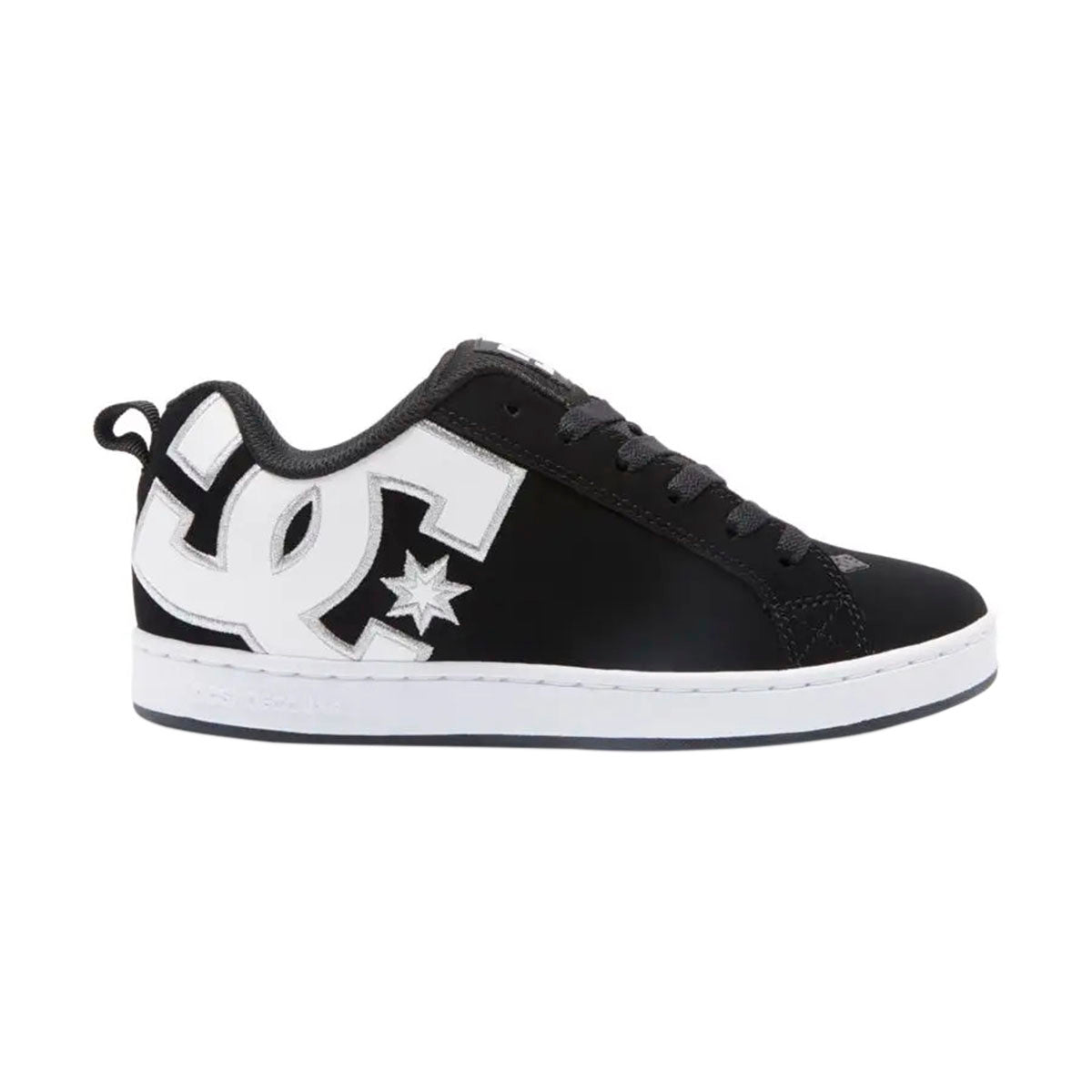 TENIS DC SHOES COURT GRAFFIK PARA DAMA COLOR NEGRO BLANCO
