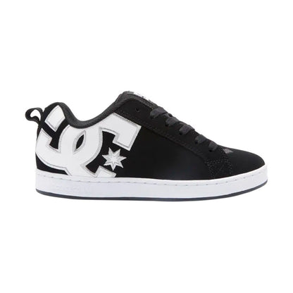 TENIS DC SHOES COURT GRAFFIK PARA DAMA COLOR NEGRO BLANCO