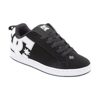 TENIS DC SHOES COURT GRAFFIK PARA DAMA COLOR NEGRO BLANCO