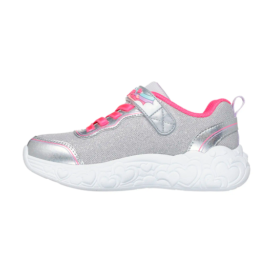 TENIS SKECHERS S-LIGHTS PARA NIÑA COLOR PLATA