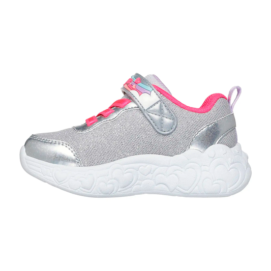 TENIS SKECHERS S-LIGHTS ETERNAL HEART INFANTIL COLOR PLATA