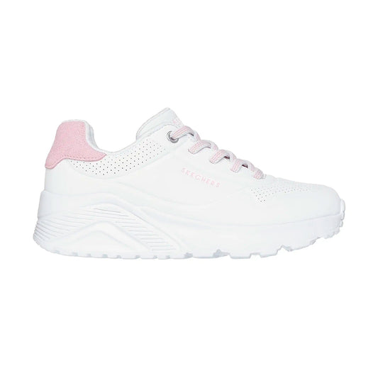 TENIS SKECHERS UNO LITE PARA NIÑA COLOR BLANCO