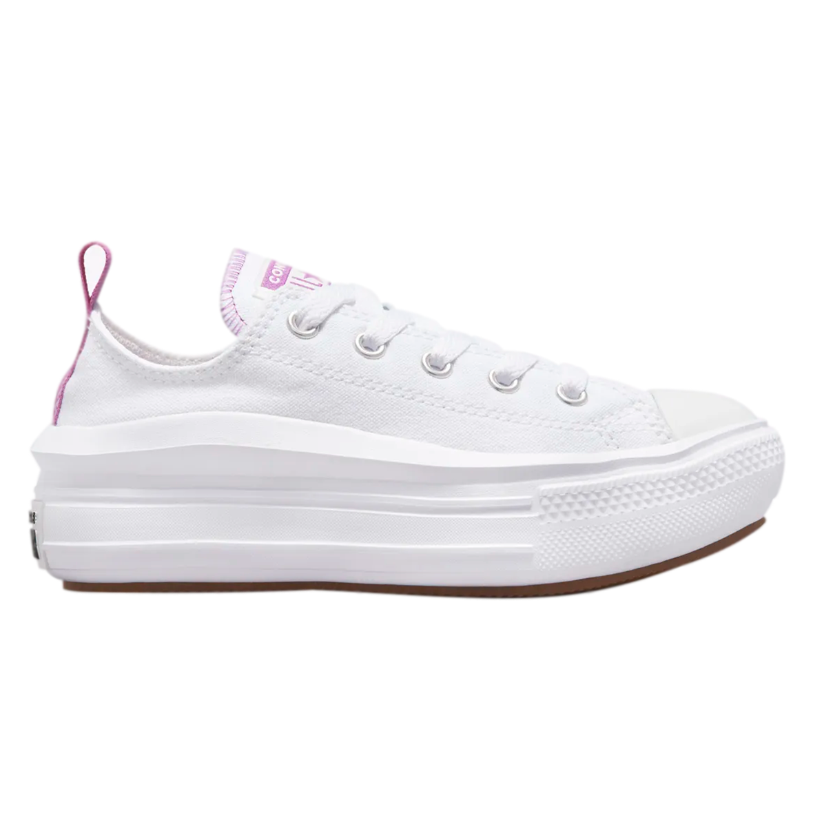CONVERSE MOVE OX PARA NÑA COLOR BLANCO LILA