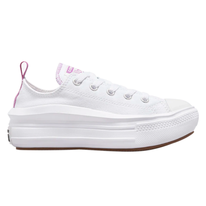 CONVERSE MOVE OX PARA NÑA COLOR BLANCO LILA