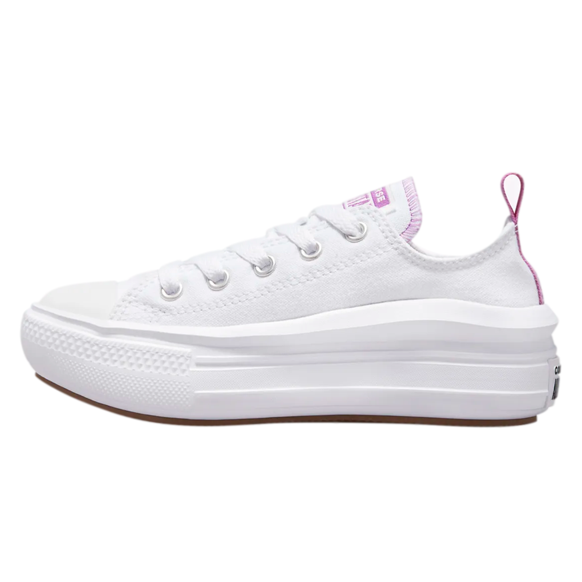 CONVERSE MOVE OX PARA NÑA COLOR BLANCO LILA