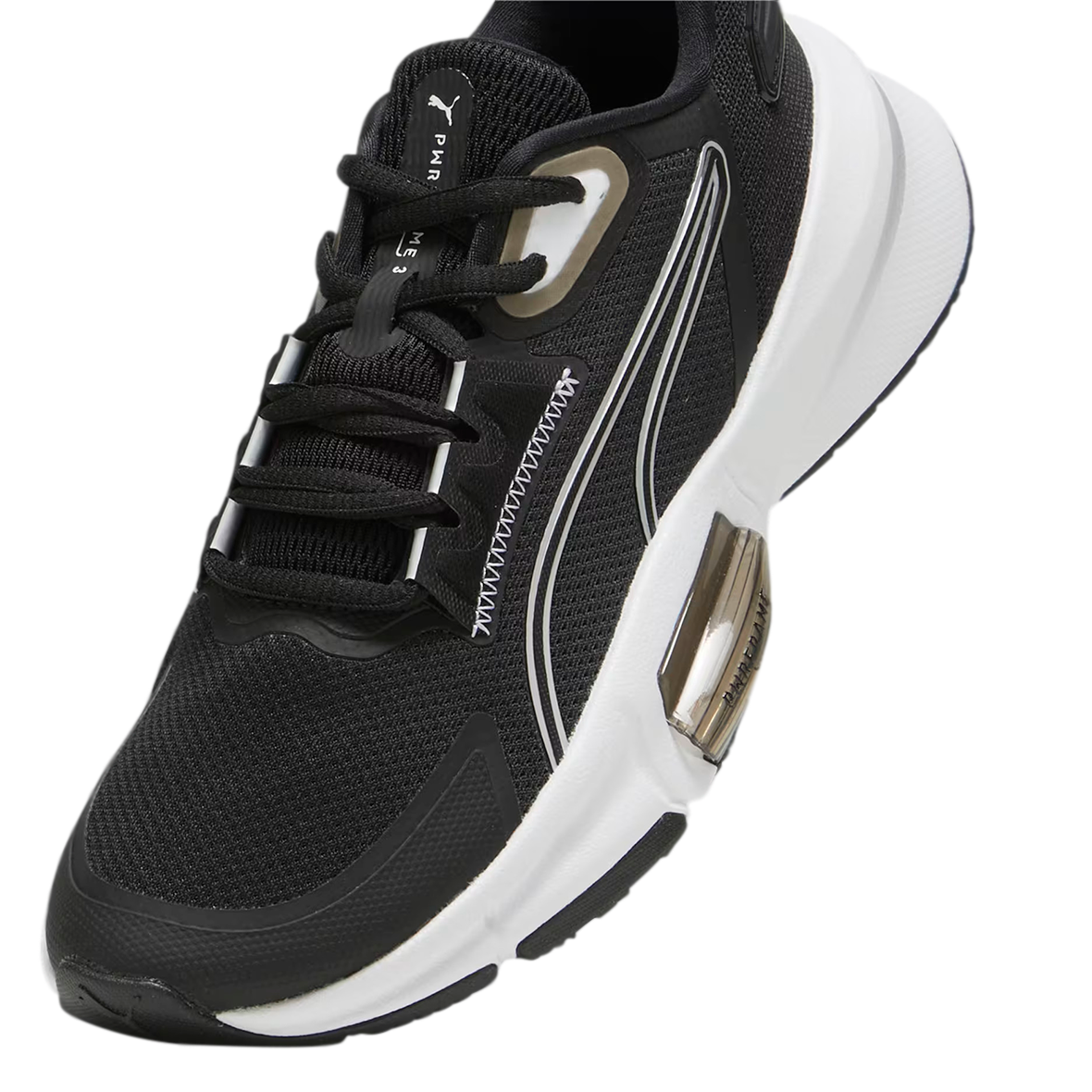 PUMA PWRFRAME PARA DAMA COLOR NEGRO BLANCO