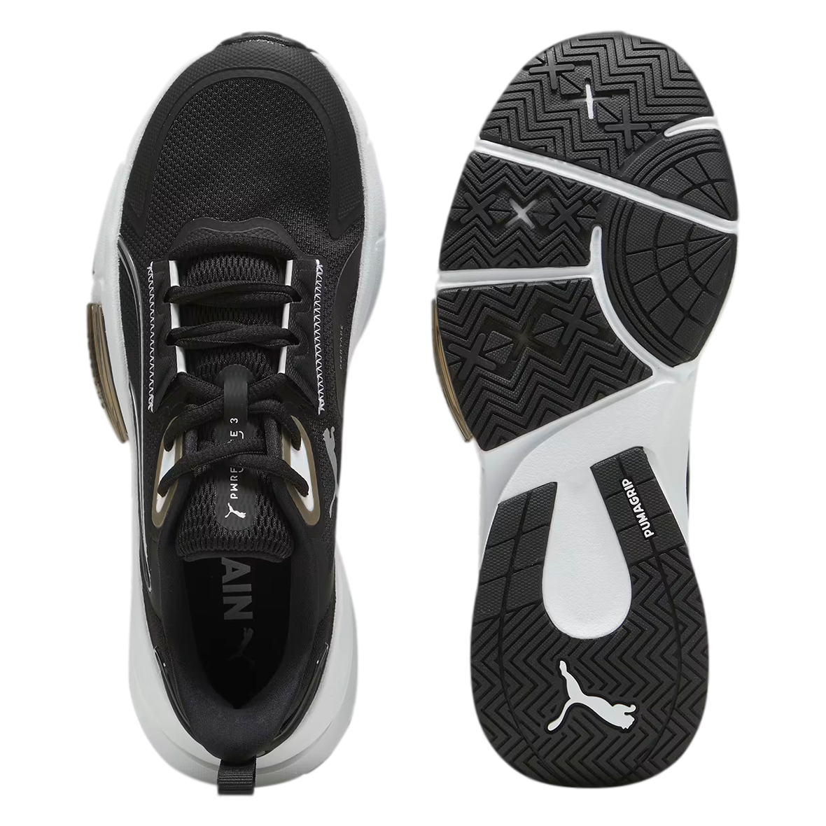 PUMA PWRFRAME PARA DAMA COLOR NEGRO BLANCO