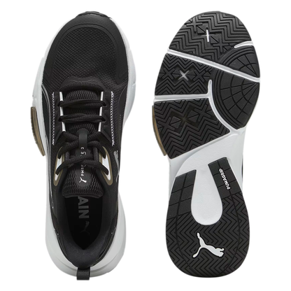 PUMA PWRFRAME PARA DAMA COLOR NEGRO BLANCO