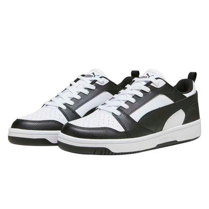 PUMA REBOUND V6 PARA CABALLERO COLOR BLANCO NEGRO