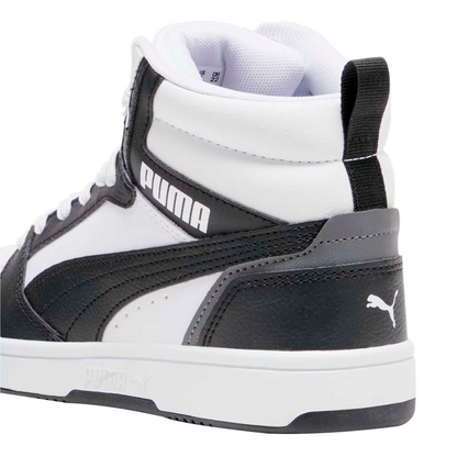 PUMA REBOUND V6 JUVENIL COLOR BLANCO NEGRO